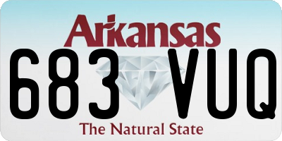 AR license plate 683VUQ