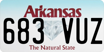 AR license plate 683VUZ