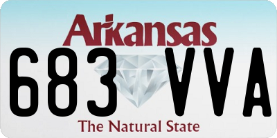 AR license plate 683VVA