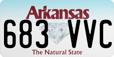 AR license plate 683VVC