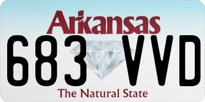 AR license plate 683VVD