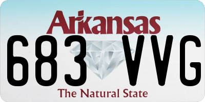 AR license plate 683VVG
