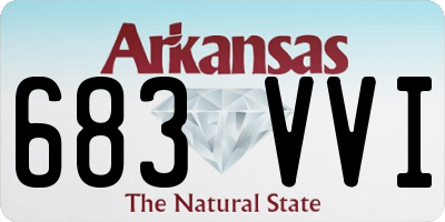 AR license plate 683VVI