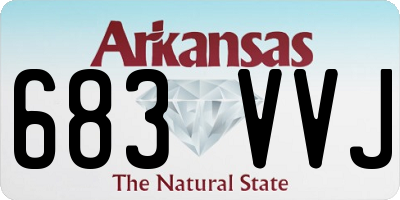 AR license plate 683VVJ