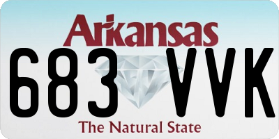 AR license plate 683VVK