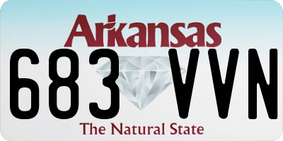 AR license plate 683VVN
