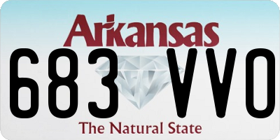 AR license plate 683VVO