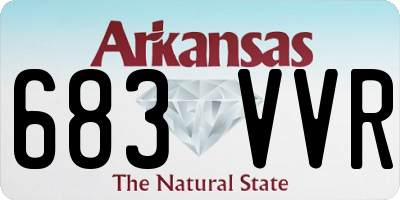 AR license plate 683VVR