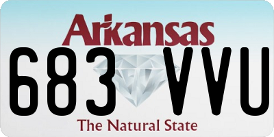 AR license plate 683VVU