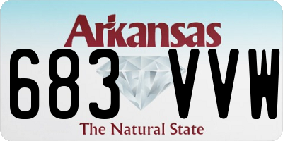 AR license plate 683VVW