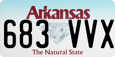 AR license plate 683VVX