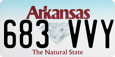 AR license plate 683VVY