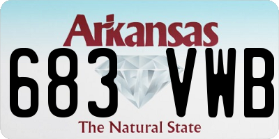 AR license plate 683VWB