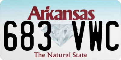 AR license plate 683VWC