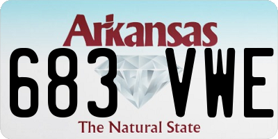 AR license plate 683VWE