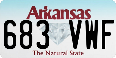 AR license plate 683VWF