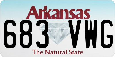 AR license plate 683VWG