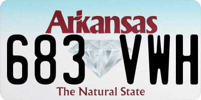 AR license plate 683VWH