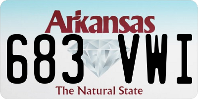 AR license plate 683VWI
