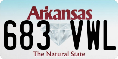 AR license plate 683VWL