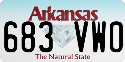 AR license plate 683VWO