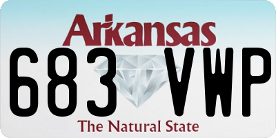 AR license plate 683VWP