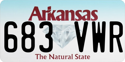AR license plate 683VWR