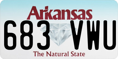 AR license plate 683VWU