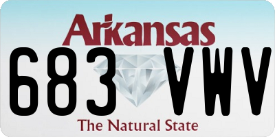 AR license plate 683VWV