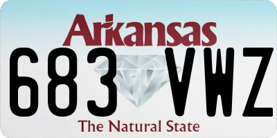 AR license plate 683VWZ