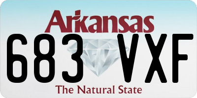AR license plate 683VXF