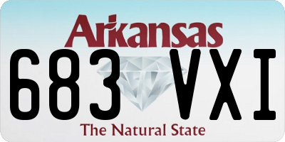 AR license plate 683VXI