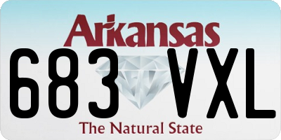 AR license plate 683VXL
