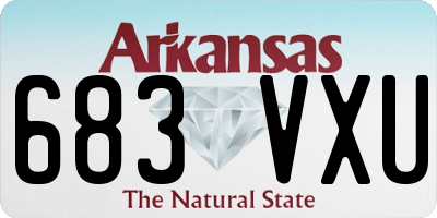 AR license plate 683VXU