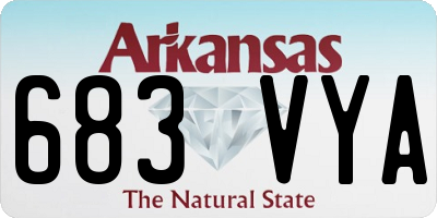 AR license plate 683VYA
