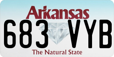 AR license plate 683VYB
