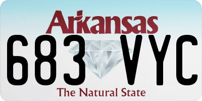 AR license plate 683VYC