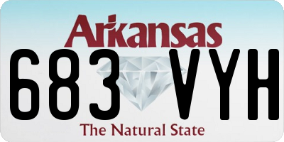AR license plate 683VYH