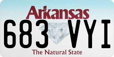 AR license plate 683VYI
