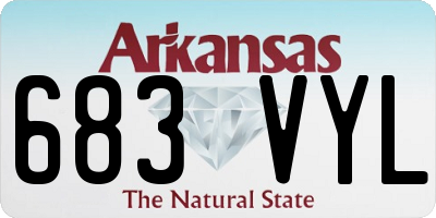 AR license plate 683VYL