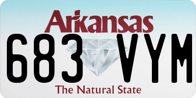 AR license plate 683VYM