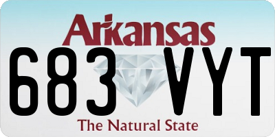 AR license plate 683VYT