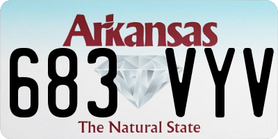 AR license plate 683VYV