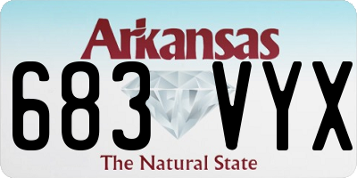 AR license plate 683VYX
