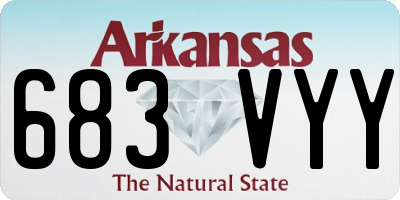 AR license plate 683VYY