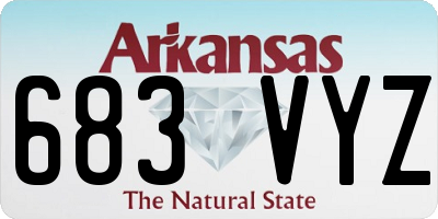 AR license plate 683VYZ