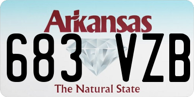 AR license plate 683VZB