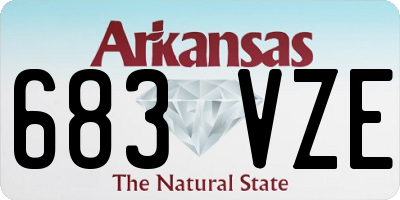 AR license plate 683VZE