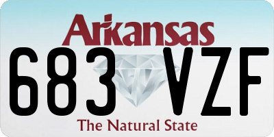 AR license plate 683VZF