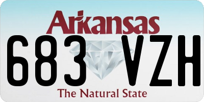 AR license plate 683VZH